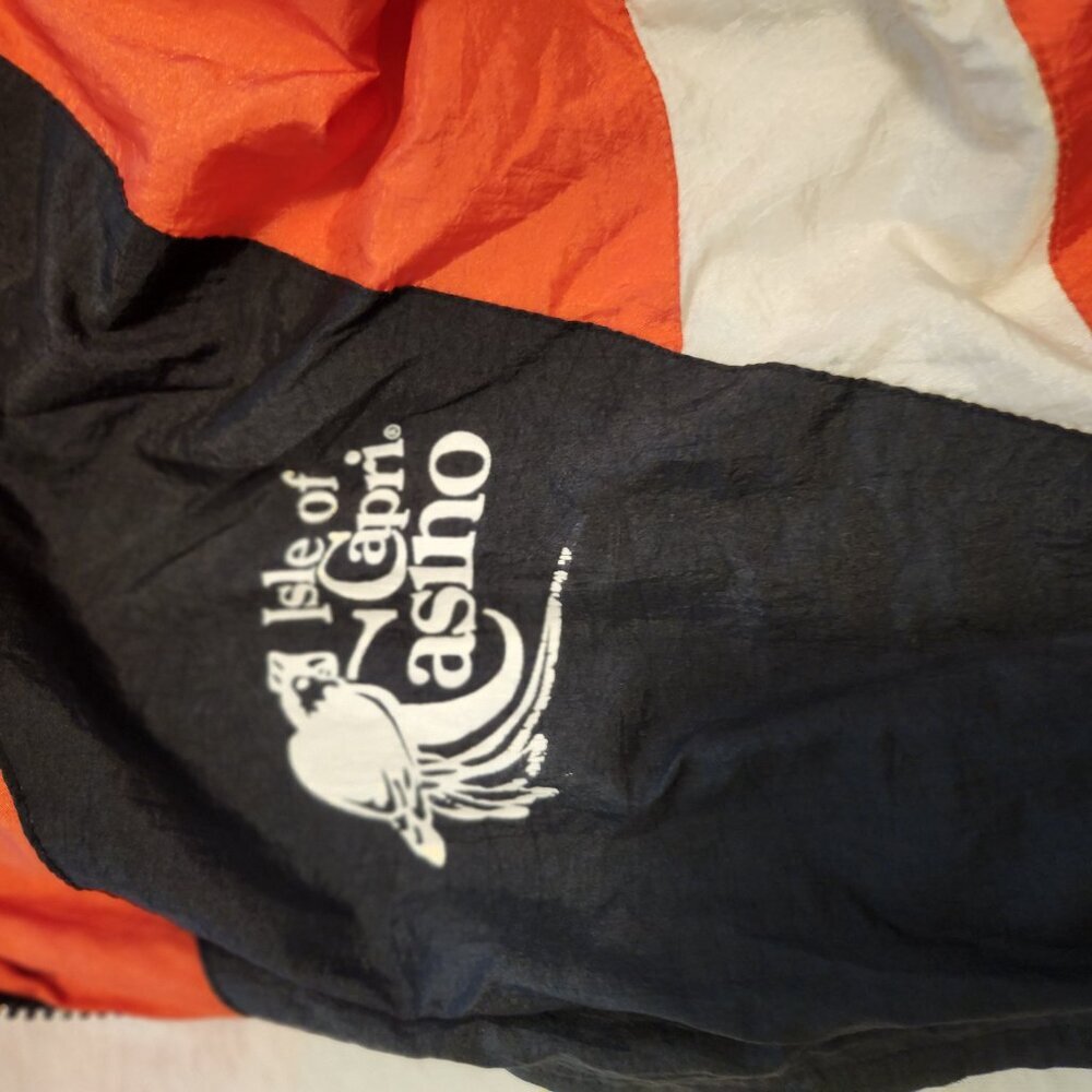 Vintage BAW Athletic Wear Windbreaker RARE Isle Of Capri Casino Edition! - Picture 5 of 13